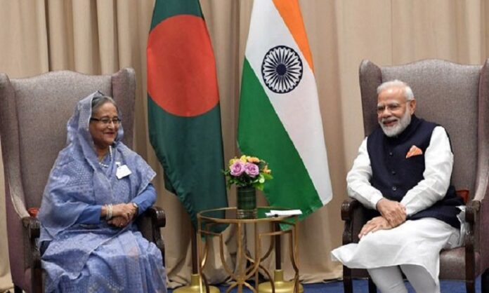 শেখ হাসিনা এবং নরেন্দ্র মোদির একান্ত বৈঠক