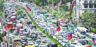 রাজধানীতে যানজট