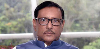 সড়ক পরিবহন ও সেতুমন্ত্রী ওবায়দুল কাদের