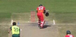 হেলমেট ভাঙলেন পাকিস্তানি পেসার