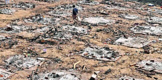 দিল্লির পার্ক ও খোলা মাঠ এখন অস্থায়ী শ্মশান