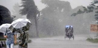 ৮ বিভাগে ঝড়বৃষ্টি