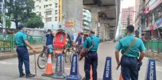 ৫ম দিনে লকডাউন বাস্তবায়নে কঠোর নজরদারি