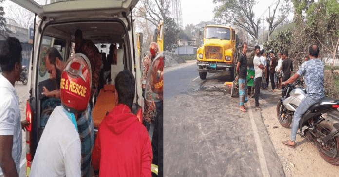 ট্রাক ও অটোরিকশার সংঘর্ষে তিন জন নিহত 