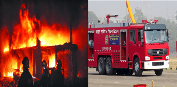 আগুনে ফায়ার সার্ভিসের পাঁচ কর্মী নিহত