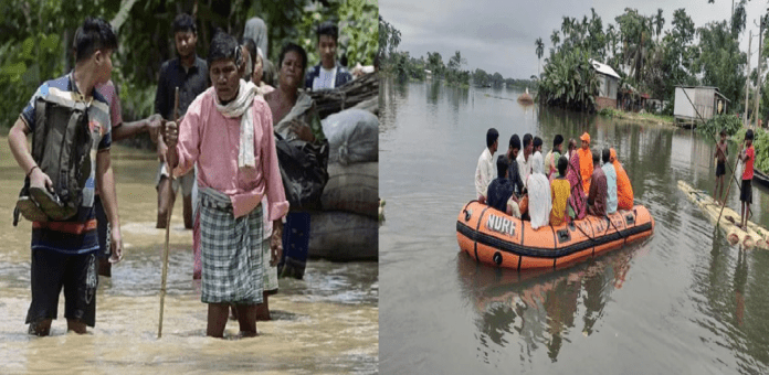 আসাম-মেঘালয়ে বন্যা ও ভূমিধসে অন্তত ৩১ জনের প্রাণহানি 