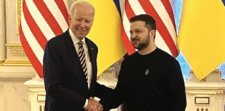 আকস্মিক কিয়েভ সফরে মার্কিন প্রেসিডেন্ট