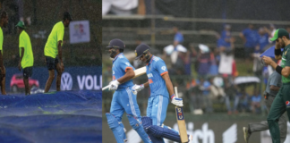 বৃষ্টিতে বন্ধ ভারত-পাকিস্তান ম্যাচ