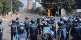 কাকরাইলে পুলিশ ও বিএনপি সংঘর্ষ