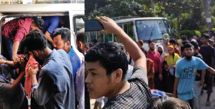 ভূমিকম্প আতঙ্কে পদদলিত হয়ে ৫০ শ্রমিক আহত ভূমিকম্প আতঙ্কে পদদলিত হয়ে ৫০ শ্রমিক আহত