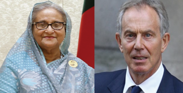 প্রধানমন্ত্রী শেখ হাসিনাকে টনি ব্লেয়ারের অভিনন্দন শেখ হাসিনা
