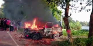 গোপালগঞ্জে সেনাবাহিনীর গাড়ি