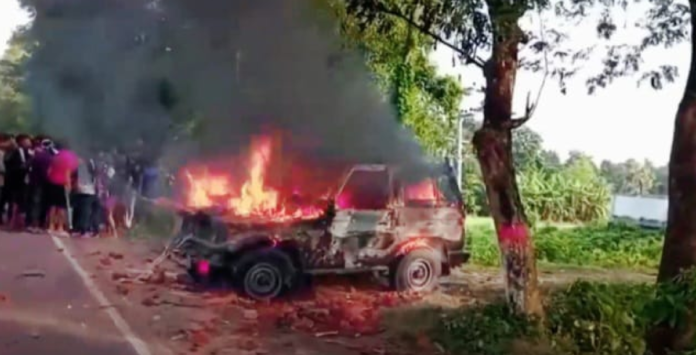 গোপালগঞ্জে সেনাবাহিনীর গাড়ি