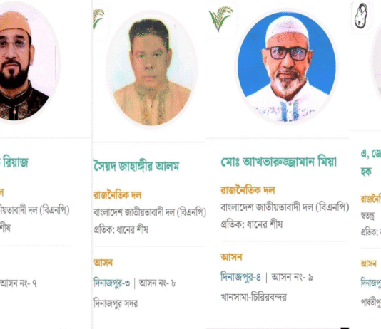 দিনাজপুরের ৬টি