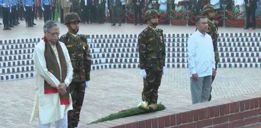 স্বাধীনতা দিবসে জাতীয় স্মৃতিসৌধে রাষ্ট্রপতি ও প্রধানমন্ত্রীর শ্রদ্ধা স্বাধীনতা দিবস