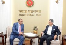 স্বরাষ্ট্রমন্ত্রীর সঙ্গে ফিলিস্তিনের রাষ্ট্রদূতের সৌজন্য সাক্ষাৎ স্বরাষ্ট্রমন্ত্রী